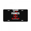 training to kill francis deadpool License Plate
