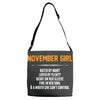 November Girl Hated By Many Adjustable Strap Totes