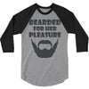 mens bearded 3/4 Sleeve Shirt