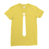 skinny white tie Ladies Fitted T-Shirt