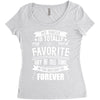 My Uncle Is Totally My Most Favorite Guy of All Time in the History of Women's Triblend Scoop T-shirt