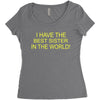 best sister crazy scary Women's Triblend Scoop T-shirt