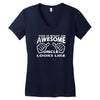 this is what an awesome uncle looks like   mens funny father's day Women's V-Neck T-Shirt