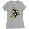 go! penguin go! Ladies Fitted T-Shirt