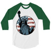 us flag 2 3/4 Sleeve Shirt