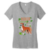 boxer wining Women's V-Neck T-Shirt