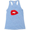 lips red kiss passion girl Racerback Tank