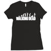 the walking dead horror zombie Ladies Fitted T-Shirt
