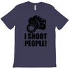 i shoot people t shirt funny photographer tee camera photography digit T-Shirt
