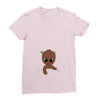 Baby Groot Ladies Fitted T-Shirt