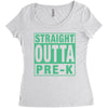 straight outta pre k Women's Triblend Scoop T-shirt