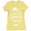 music is the universal language of mankind Ladies Fitted T-Shirt