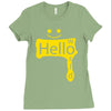 hello world Ladies Fitted T-Shirt