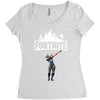 fortnite dab (white) Women's Triblend Scoop T-shirt