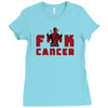 fuck cancer Ladies Fitted T-Shirt