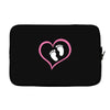 Baby Girl with Heart Any Name Customized Laptop sleeve