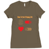 How To Live A Happy Life Ladies Fitted T-Shirt