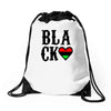 black love Drawstring Bags