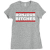 bonjour bitches Ladies Fitted T-Shirt
