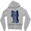 don't tell me to smile Zipper Hoodie