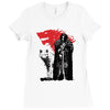 the king and the white wol Ladies Fitted T-Shirt