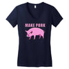 make pork trending Women's V-Neck T-Shirt
