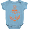 anchored faith Baby Onesie