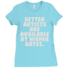 freelance artist advertising Ladies Fitted T-Shirt