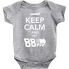 keep calm and hit 88 mph time travel Baby Onesie