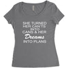 dreams into plans journal Women's Triblend Scoop T-shirt