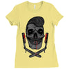 pomade style Ladies Fitted T-Shirt