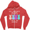 peeps bunnies Zipper Hoodie