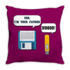 usb i am your father! funny geek computer Throw Pillow