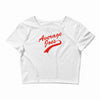 movie t shirt inspired by the film   dodgeball Crop Top