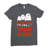 can't scare me halloween funeral direct Ladies Fitted T-Shirt