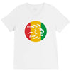 rasta lion head reggae dub step music dance V-Neck Tee