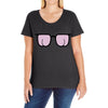 kacamata bujur Ladies Curvy T-Shirt