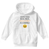 show your real face, halloween is coming Youth Hoodie