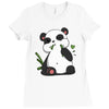 panda (2) Ladies Fitted T-Shirt