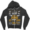 Born June Multitasking Problem Solving Tees Zipper Hoodie