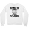 Super September Girl Crewneck Sweatshirt