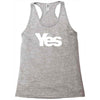vote yes for scotland scottish independence Racerback Tank