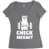 gym cat workout Women's Triblend Scoop T-shirt