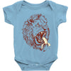 banana eating lion Baby Onesie