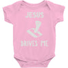 jesus drives me Baby Onesie