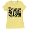you're wrong Ladies Fitted T-Shirt