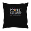 proud autism girlfriend Throw Pillow