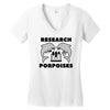 research porpoises Women's V-Neck T-Shirt