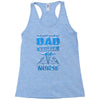 proud dad nurse Racerback Tank