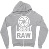 i shoot raw photography camera photograph Zipper Hoodie